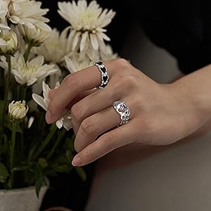 ミュージシャン RILY Heart Pins White 925 Sterling Silver Petite Dainty HeartBeat Lifeline Band